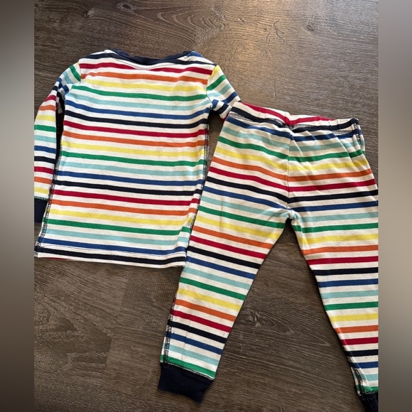 π Primary Rainbow Stripe Pajama Set (Size 18β24M) - Picture 2 of 6